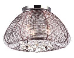 Italux plafon lampa sufitowa Lyna MXM2234-3 BR brązowa kryształy 45cm