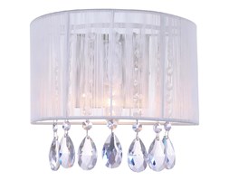 Italux kinkiet lampa ścienna Essence A.9262/1 WH biały abażur kryształy