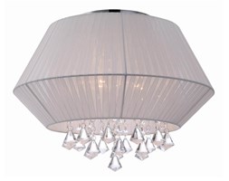 Italux plafon lampa sufitowa Randy MXM2157/3 W biała abażur kryształy 45cm