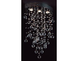 Italux plafon lampa sufitowa Dribble MD51104-3A chrom kryształy
