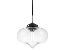 Italux lampa wisząca Heart MDM2096/1 B szklana 27cm