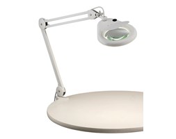 Markslojd lampa stołowa Halltorp 100854 biała z powiększającym szkłem 2700K - RABAT -15% w koszyku