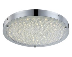Italux plafon lampa sufitowa Adam Round C47119Y-17W chrom kryształki LED 17W 3000K 30cm