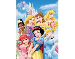 Księżniczki - Disney Princess - Zamek - plakat 3D