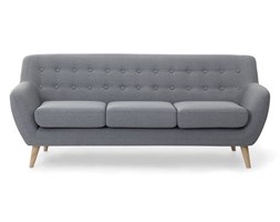 Sofa trzyosobowa tapicerowana jasnoszara MOTALA