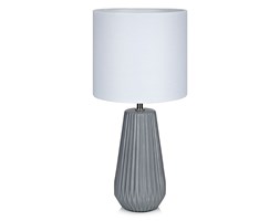 Markslojd lampa stołowa Nicci 106449 szara podstawa biały abażur - RABAT -15% w koszyku