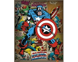 Marvel Comics - Captain America Retro - plakat