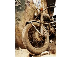 Stary motocykl - fototapeta