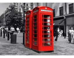 Budka telefoniczna w Londynie - fototapeta