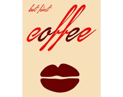 But first coffee - plakat