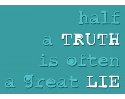 Half a truth - plakat