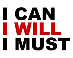 I can, I will, I must - plakat
