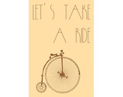 Let`s take a ride - plakat