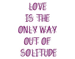 Love is the only way - plakat