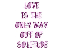 Love is the only way - plakat
