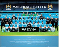 Manchester City Drużyna 12/13 - plakat