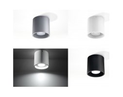 Lampa TUBA natynkowa SL.0016 biała, czarna, szara