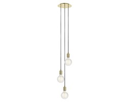 Markslojd lampa wisząca Sky 106333 mosiądz potrójna 25cm - RABAT -15% w koszyku