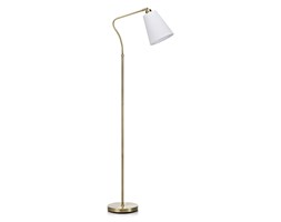 Markslojd lampa podłogowa Tindra 106871 mosiądz biały abażur 143cm RABAT -15% w koszyku