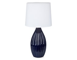 Markslojd lampa stołowa Stephanie 106889 niebieska z białym abażurem - RABAT -15% w koszyku