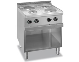 Kuchnia elektryczna na podstawie z trzech stron zamkniętej, 4-płytowa, linia 700 - kod MG7E4A77