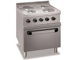 Kuchnia 4-płytowa z piekarnikiem elektrycznym GN 2/1, linia 700 - kod MG7E4F77