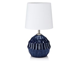 Markslojd lampa stołowa Lora 106883 niebieska ceramiczna z białym abażurem - RABAT -15% w koszyku