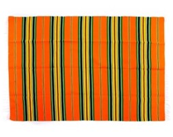 Pled Kilim - Folk Pasiak no 2 - promocja, Kolor - Pomarańczowy
