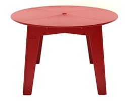 Stół ogrodowy okrągły - Progressive - Slo Design - promocja, Kolor - Czerwień