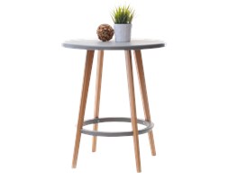 Stół Capri średnica 60 cm z tworzywa i drewna