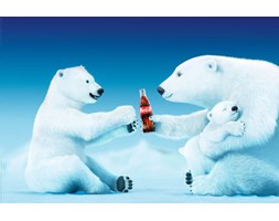 Coca Cola Misie Polarne Rodzina - plakat