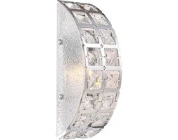 Kinkiet LAMPA ścienna ADRIANA 67030W Globo przyścienna OPRAWA glamour z kryształkami crystal przezroczysta