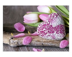 Dywan winylowy Purple Love, 52x75 cm