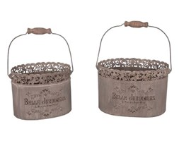 Zestaw 2 doniczek Antic Line Belle Jardiniere
