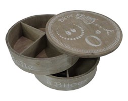 Okrągła szkatułka na biżuterię Antic Line Bijoux