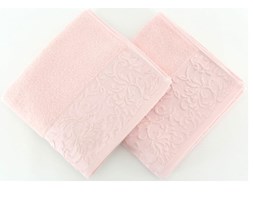 Zestaw 2 jasnoróżowych ręczników ze 100% bawełny Burumcuk Pink, 50x90 cm