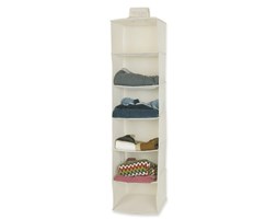 Kremowy wiszący organizer do szafy JOCCA, 120x30 cm