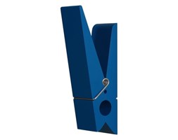 Niebieski wieszak w kształcie klamerki SwabDesign