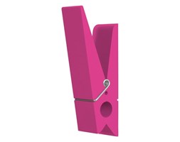 Różowy wieszak w kształcie klamerki SwabDesign