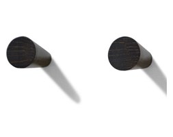 Zestaw 2 haczyków z drewna dębowego Wireworks Mezza Dark