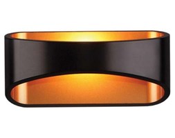 Ledowa LAMPA ścienna HUGO W0054 MAXLIGHT przyścienna OPRAWA LED 5W 3000K metalowa czarna złota