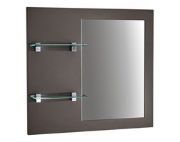Lustro z półkami uniwersalne Antado Sycylia 91cm szara LAVA mat KTS-L1-80x91-51