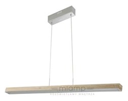 LAMPA wisząca ISNELLO LP-SP-0216-3 Light Prestige metalowa OPRAWA drewniana belka LED 15W 3000K drewno brązowa fornes