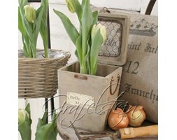 Pojemnik pudełko" Grafelstein " Shabby Chic Vintage