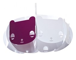 Lampa MISHKA biały- oberżyna