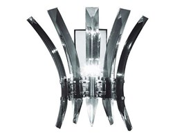 Kinkiet LAMPA glamour KRISTAL 3960/3W Maxlight dekoracyjna OPRAWA ścienna designerska chrom