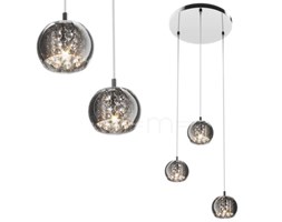 Kaskada LAMPA wisząca CRYSTAL P0076-03M-B5FZ Zumaline kryształowa OPRAWA moonlight zwis kule balls chrom