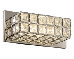 Halogenowa LAMPA ścienna ORTIZ B97136-1L Italux kryształowa kinkiet kryształowa glamour crystal chrom przezroczysty