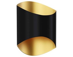 Metalowa LAMPA ścienna SECTION 1005-B/G Zumaline kinkiet OPRAWA metalowa czarny złoty
