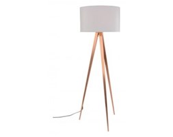 LAMPA PODŁOGOWA TRIPOD COPPER BIAŁY